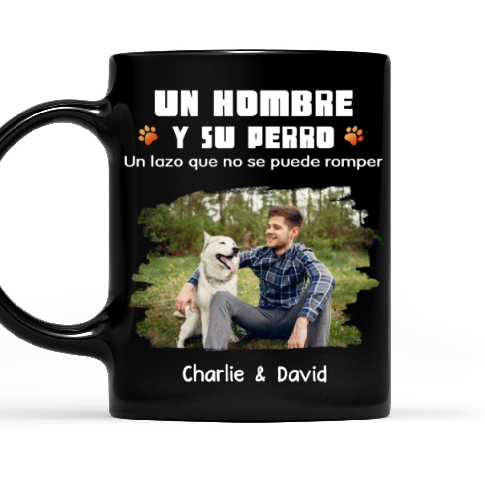 Custom Photo Christmas Birthday Gifts For Dog Lovers • Humano y su perro foto – Taza de café personalizada