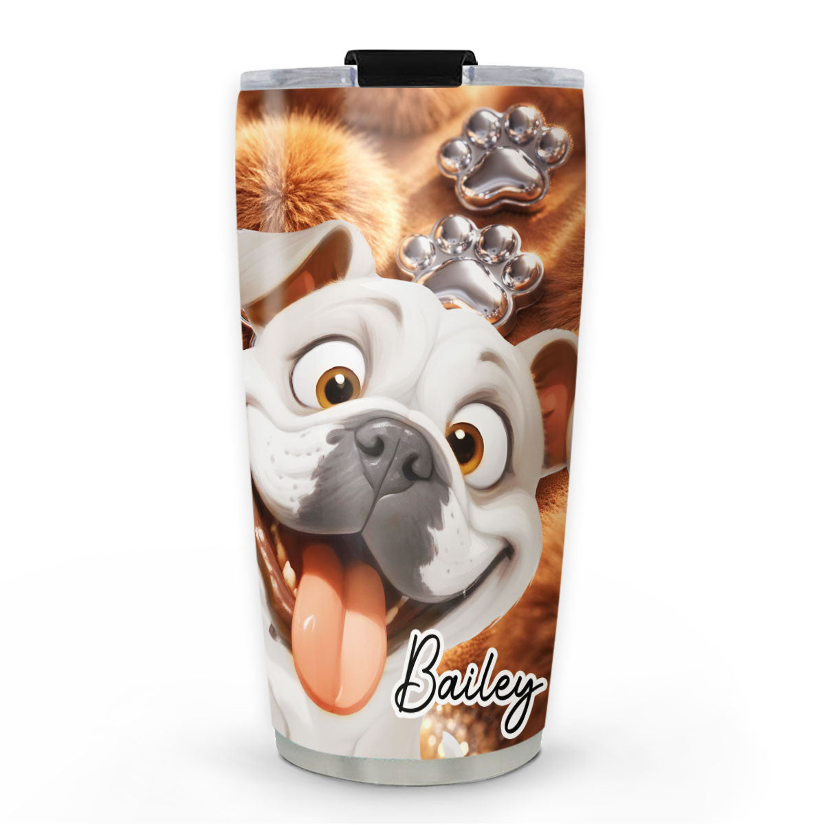Custom Mother's day Birthday Gifts For Dog Mom, Dog Lovers • Cute Dogs - Personalized 3D Effect Tumbler