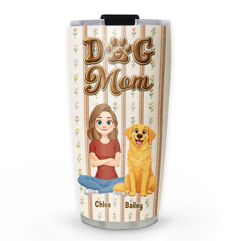 Custom Mother's day Birthday Gifts For Dog Mom, Dog Lovers • Storybook Dog Mom - Personalized Tumbler