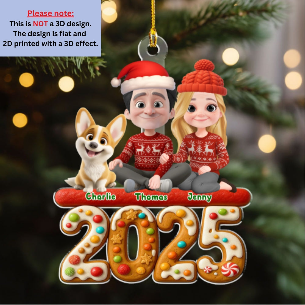 Custom Christmas Decor Home Birthday Gifts For Dog Lovers • We And Our Dog Version 3 - Personalized Acrylic Ornament