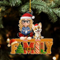 Custom Christmas Decor Home Birthday Gifts For Dog Lovers • Loved This Christmas Cake - Personalized Acrylic Ornament