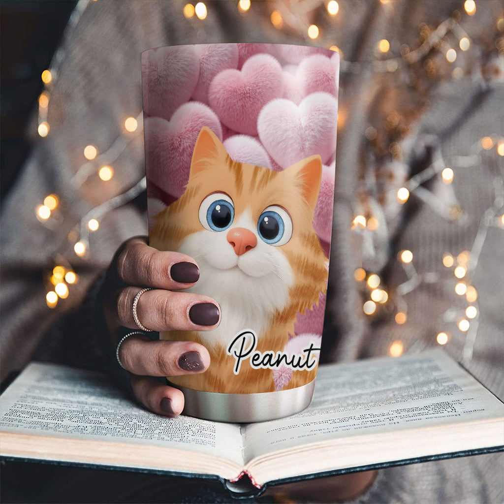 Custom Christmas Birthday Gifts For Cat Mom, Cat Lovers • Love My Cats - Personalized 3D Effect Tumbler