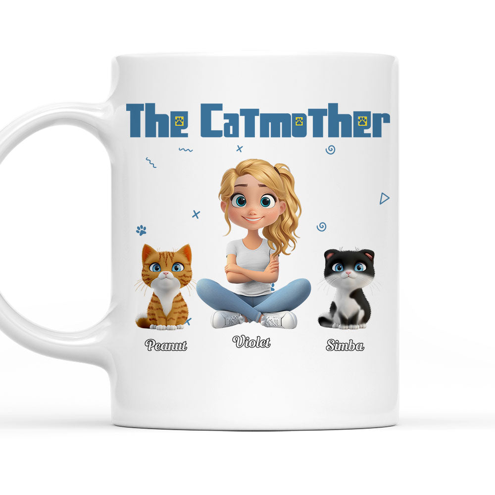 Custom Christmas Birthday Gifts For Cat Mom, Cat Lovers • I Am The Catmother - Personalized Coffee Mug
