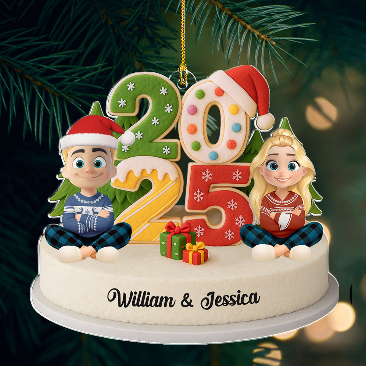 Our Christmas Crew - Personalized Acrylic Ornament