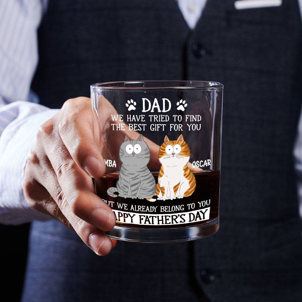 Our Gift Is Ourselves - Personalized Whiskey Glass