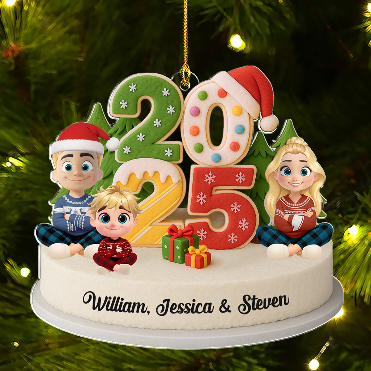 Our Christmas Crew - Personalized Acrylic Ornament