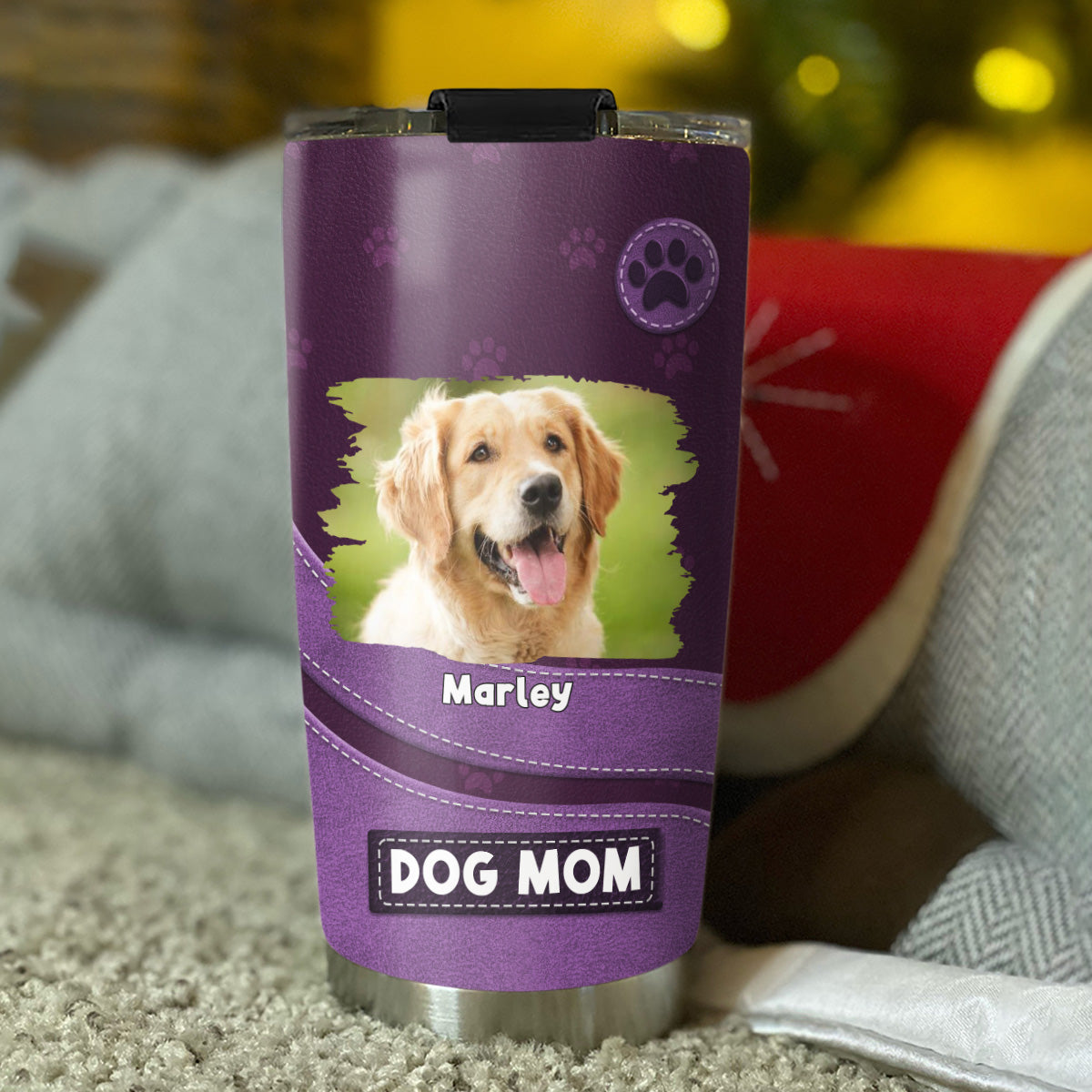 Custom Mother's day Birthday Gifts For Pet Mom, Pet Lovers • Life Is Better With Dogs Photo- Personalized Tumbler