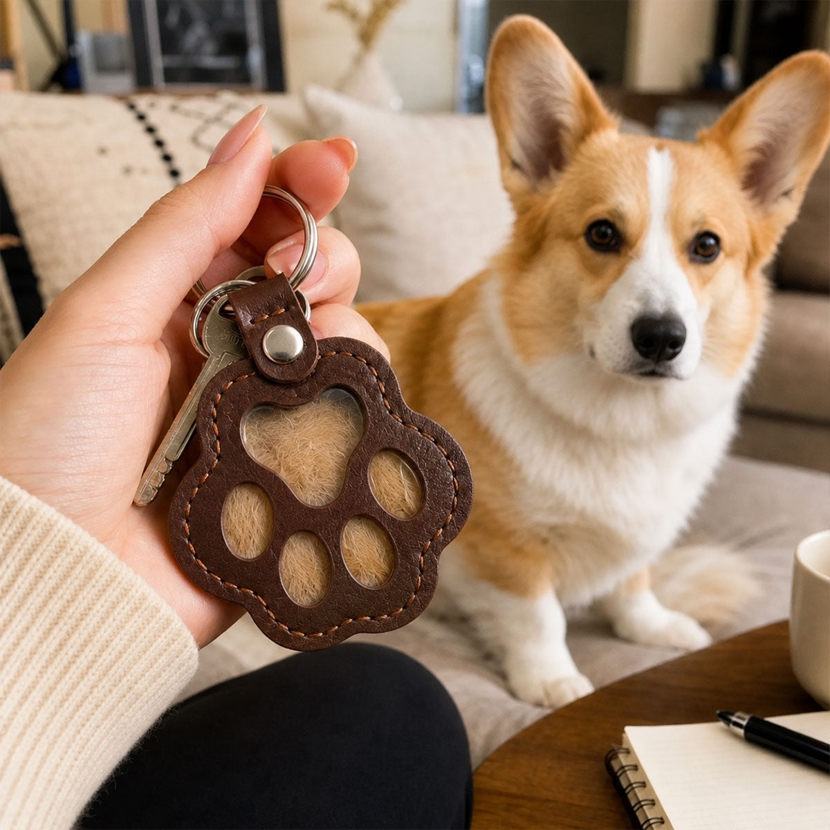 A Piece Of You - Personalized Pet Fur Keychain