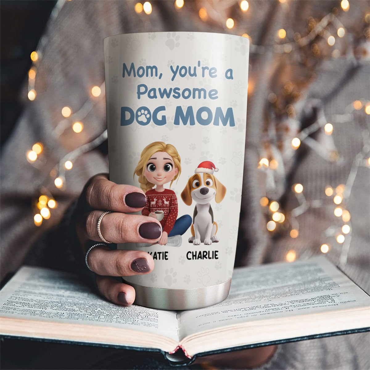Custom Christmas Birthday Gifts For Dog Lovers • Pawsome Dog Parents - Personalized Tumbler