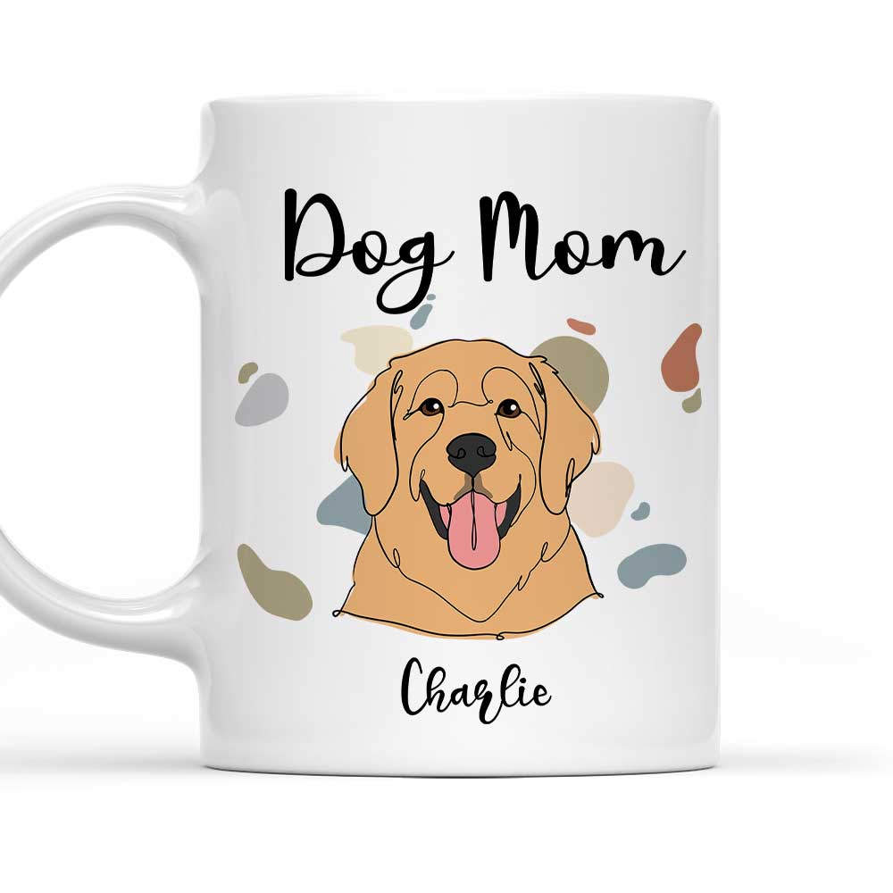 Custom Christmas Birthday Gifts For Dog Lovers • Dog Mom Dad Line - Personalized Coffee Mug