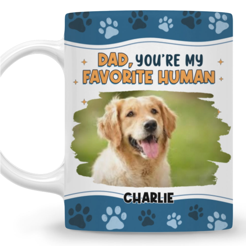 Custom Photo Christmas Birthday Gifts For Dog Lovers • I Love You The Most Photo - Personalized Coffee Mug