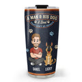 Custom Christmas Birthday Gifts For Dog Dad, Dog Lovers • Forever My Dog - Personalized Tumbler