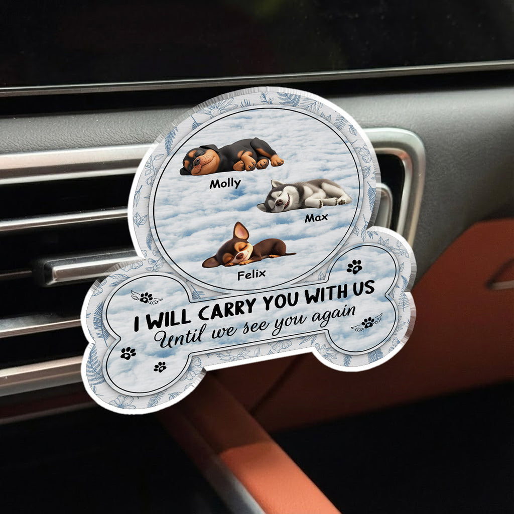 I Will Carry You With Me - Personalized Car Vent Clip