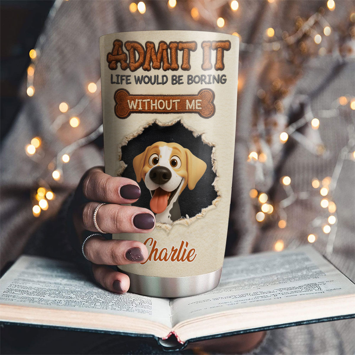 Custom Christmas Birthday Gifts For Dog Mom, Dog Lovers • We Make Life Less Boring - Personalized Tumbler