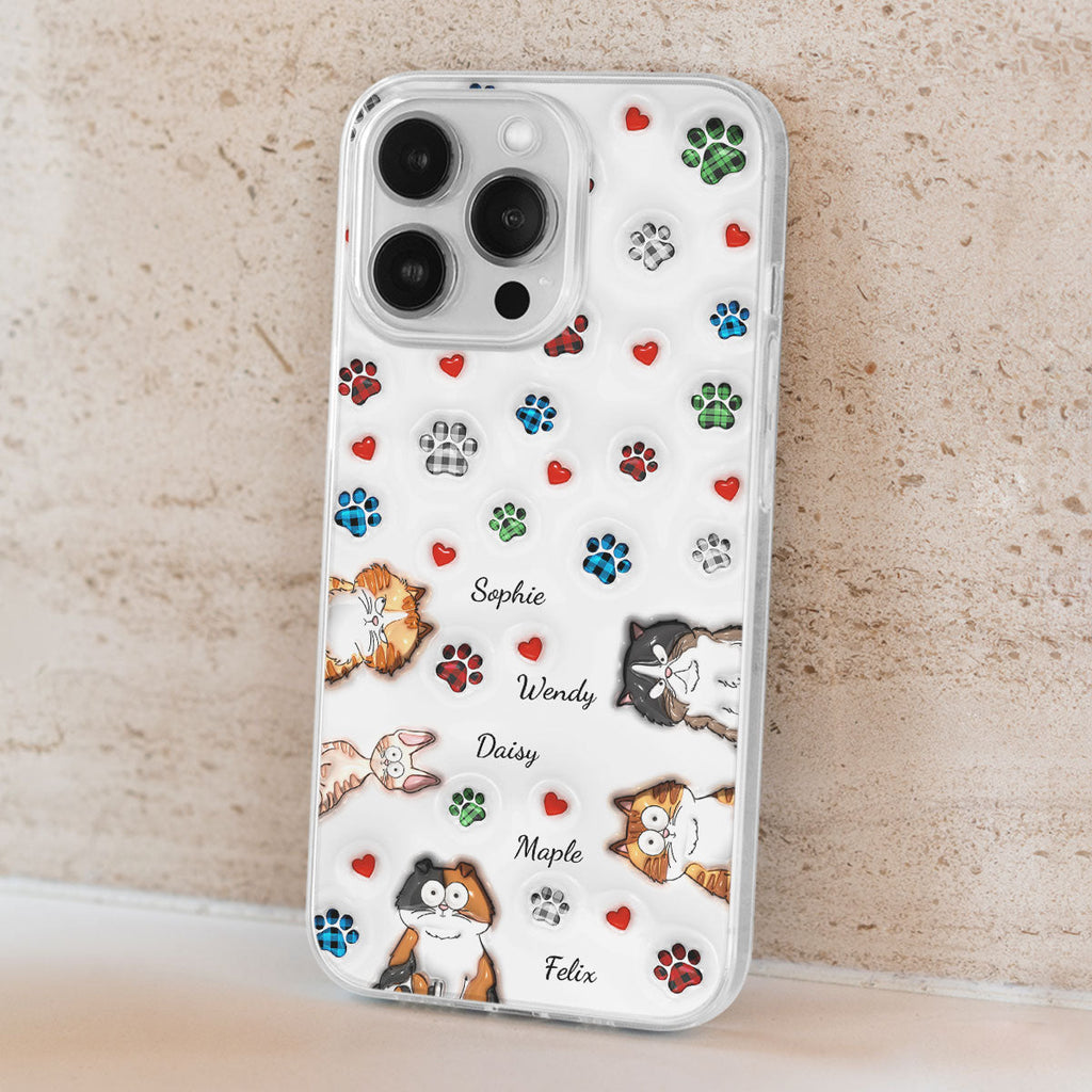 Lovely Cat Babies - Personalized 3D Inflated Effect Phone Case