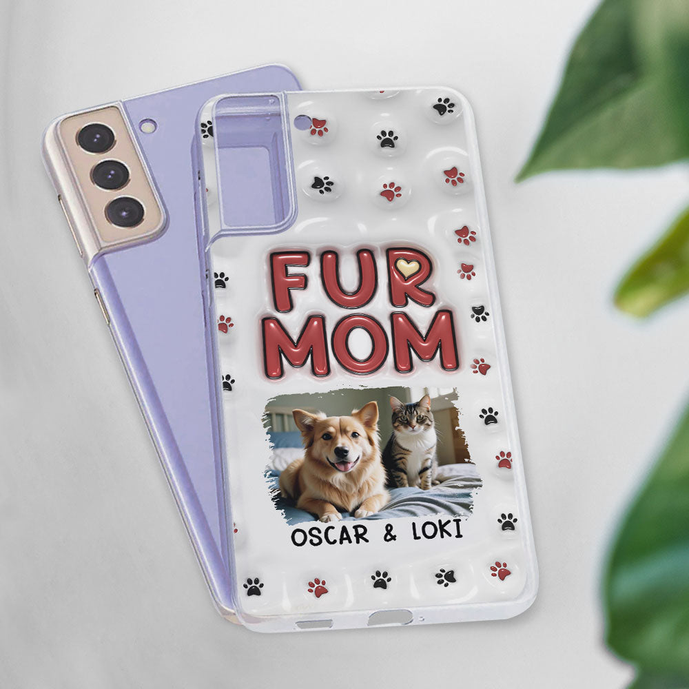 Lovely Fur Mom Photo - Personalized 3D Inflated Effect Phone Case