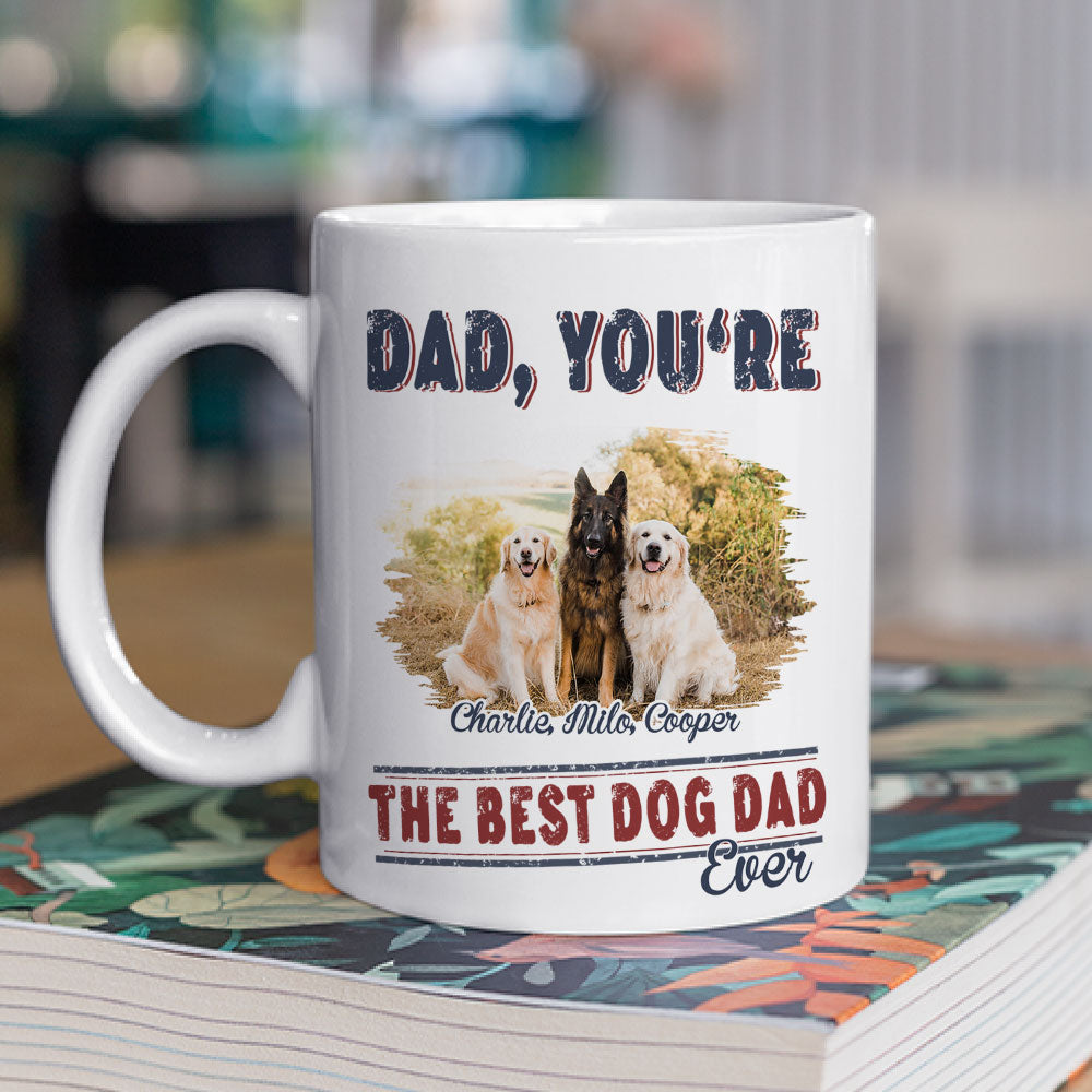 Custom Photo Mother's Father's day Birthday Gifts For Dog Lovers • No Returns Photo - Personalized Coffee Mug