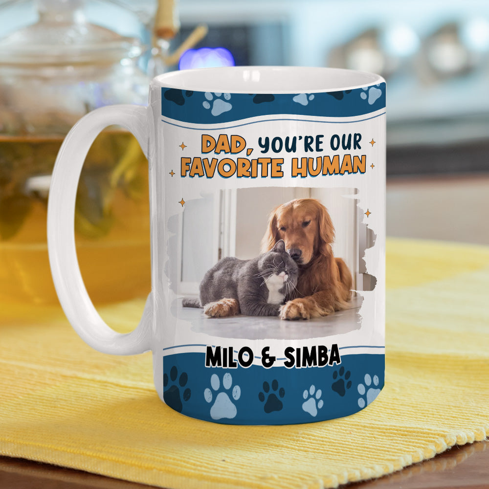 Custom Photo Mother's day Birthday Gifts For Cat Mom, Cat Lovers • I Love You The Most Ver Pet Photo - Personalized Coffee Mug