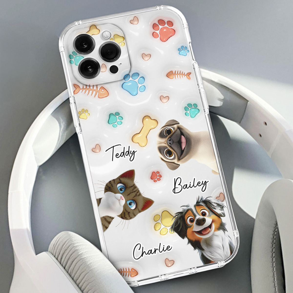 Cute Pet Baby - Personalized 3D Inflated Effect Phone Case