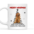 Custom Photo Christmas Birthday Gifts For Dog Lovers • Unemployed Freeloader Photo - Personalized Coffee Mug