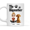 Custom Christmas Birthday Gifts For Dog Mom, Dog Lovers • White Cool Dog Mother - Personalized Coffee Mug
