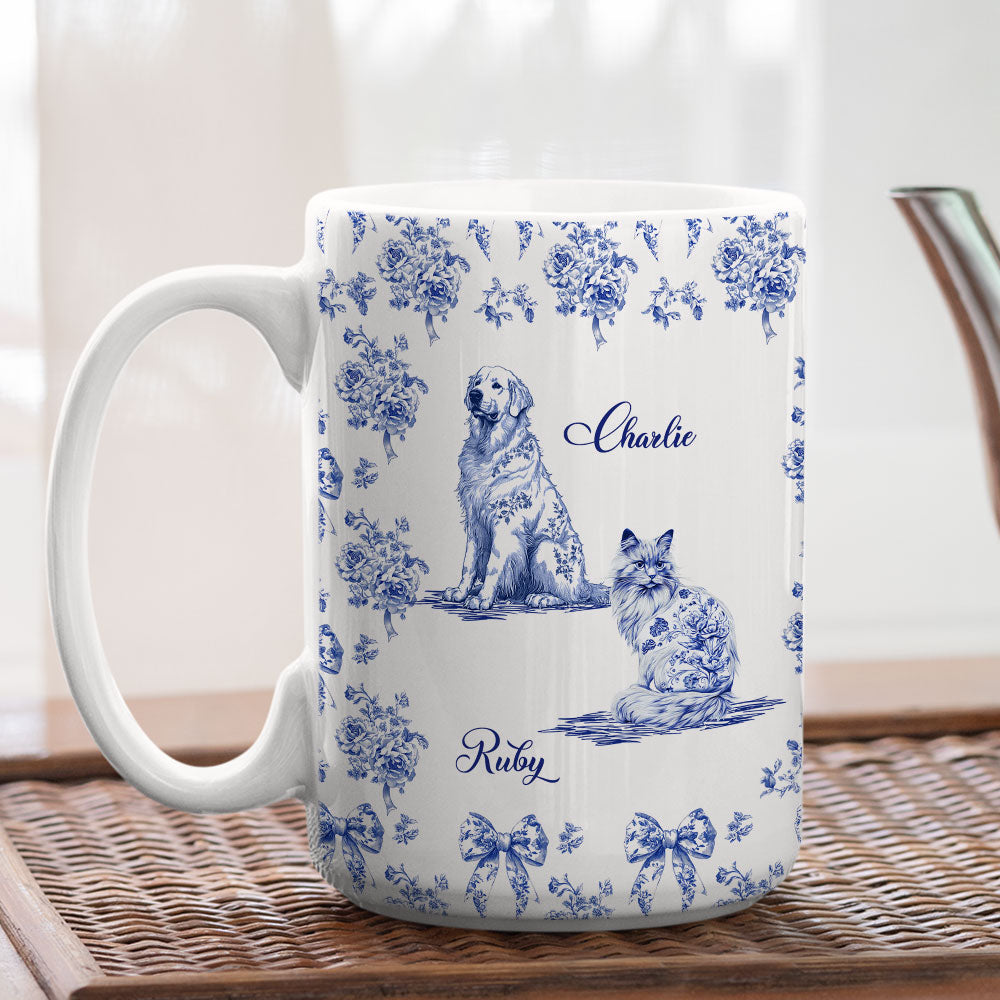Custom Christmas Birthday Gifts For Dog Mom, Dog Lovers • Fond Of You Pet Ver - Personalized Coffee Mug