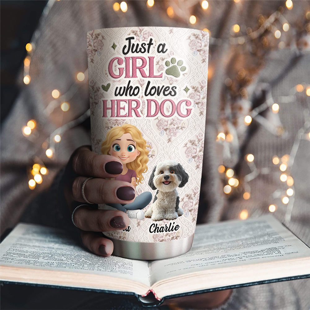 Custom Mother's day Birthday Gifts For Dog Mom, Dog Lovers • Letter To You - Personalized 3D Effect Tumbler