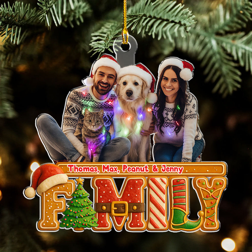 Our Christmas Laughter Photo - Personalized Acrylic Ornament