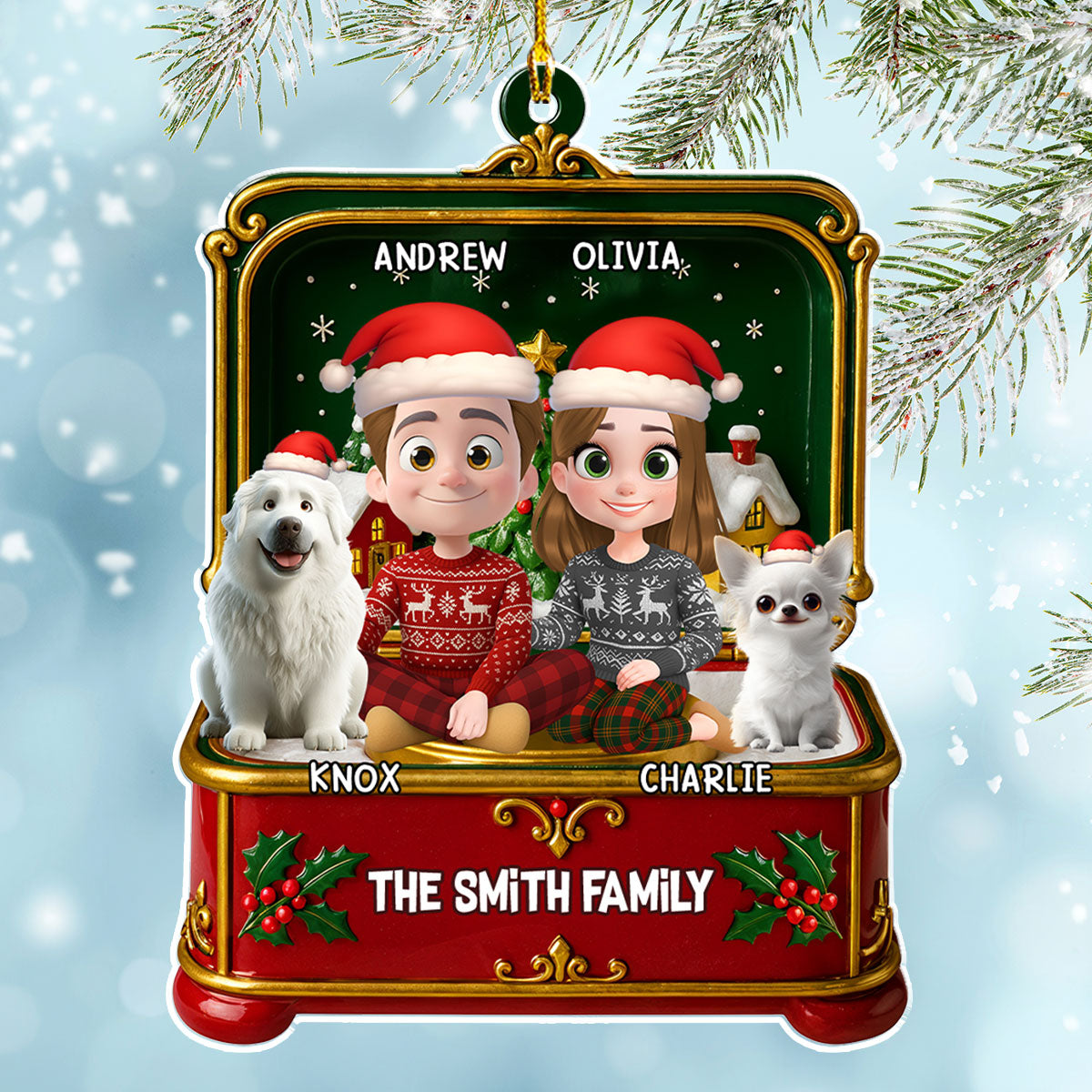 Custom Christmas Decor Home Birthday Gifts For Pet Lovers • Christmas Gift - Personalized Acrylic Ornament