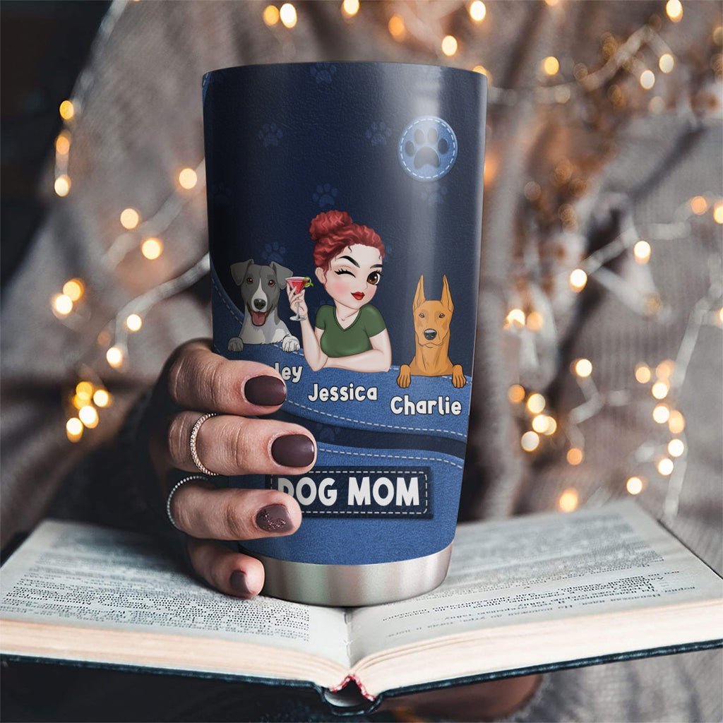 Custom Mother's day Birthday Gifts For Pet Mom, Pet Lovers • Life Is Better With Dogs - Personalized Tumbler