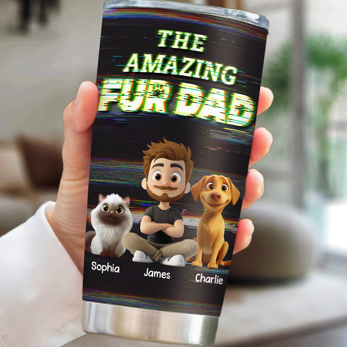 Custom Father's day Birthday Gifts For Pet Dad, Pet Lovers • This Is Our Awesome Pet Dad - Personalized Tumbler
