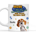 Custom Mother's Father's day Birthday Gifts For Dog Lovers • Staring At You - Personalized 3D Inflated Effect Mug