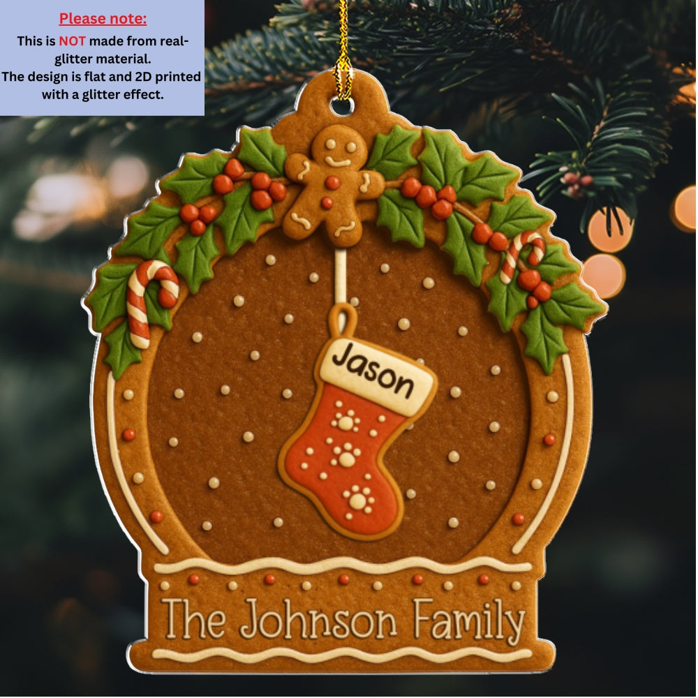 Family Cookies Christmas - Personalized Acrylic Ornament