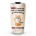 Custom Christmas Birthday Gifts For Cat Mom, Cat Lovers • Favorite Mom Of Cat - Personalized 3D Effect Tumbler