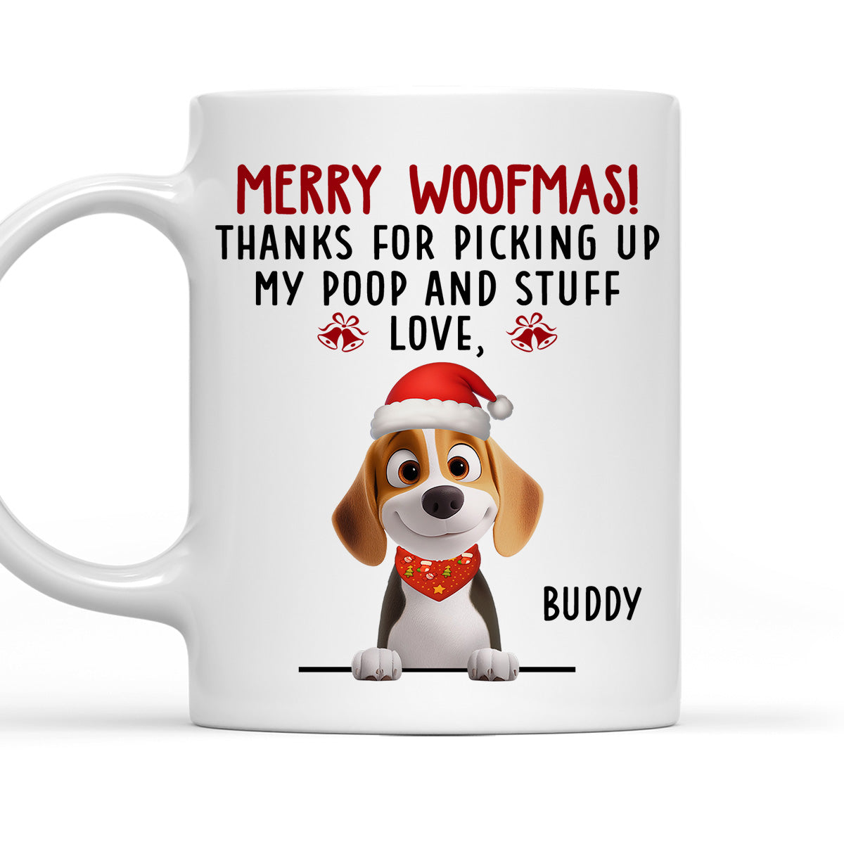 Custom Christmas Birthday Gifts For Dog Lovers • Our Poop And Stuff - Personalized Coffee Mug