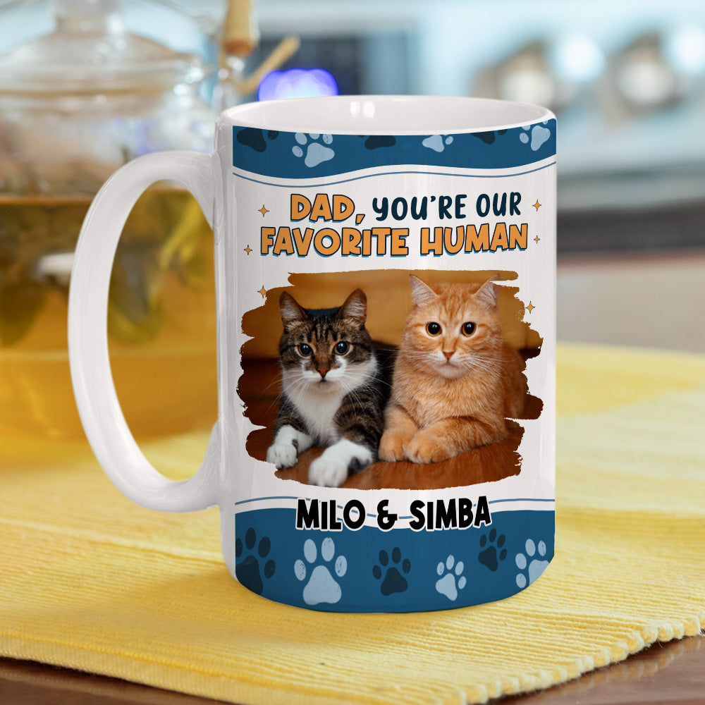Custom Photo Mother's day Birthday Gifts For Cat Mom, Cat Lovers • I Love You The Most Ver Cat Photo - Personalized Coffee Mug