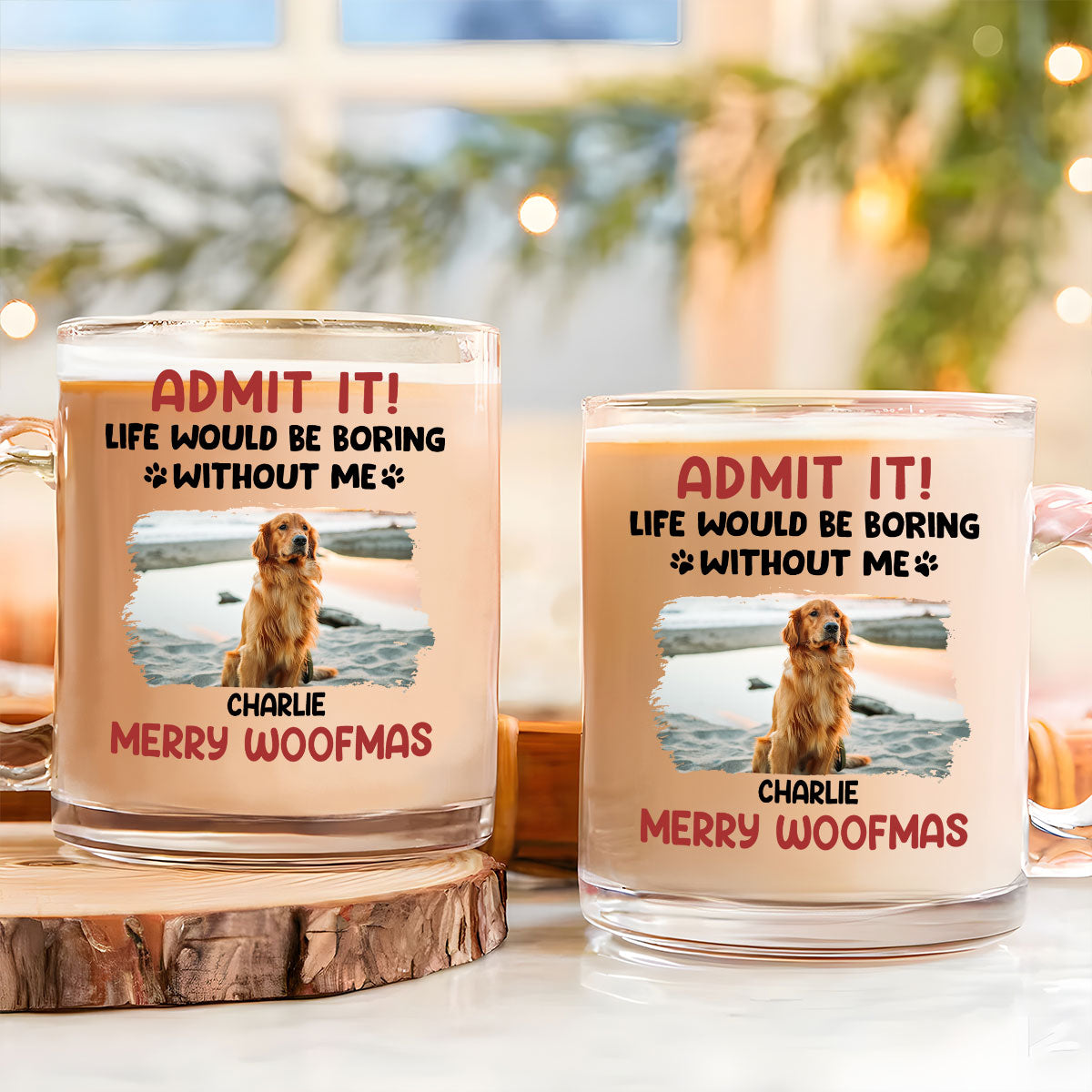 Admit It Photo - Personalized Glass Mug