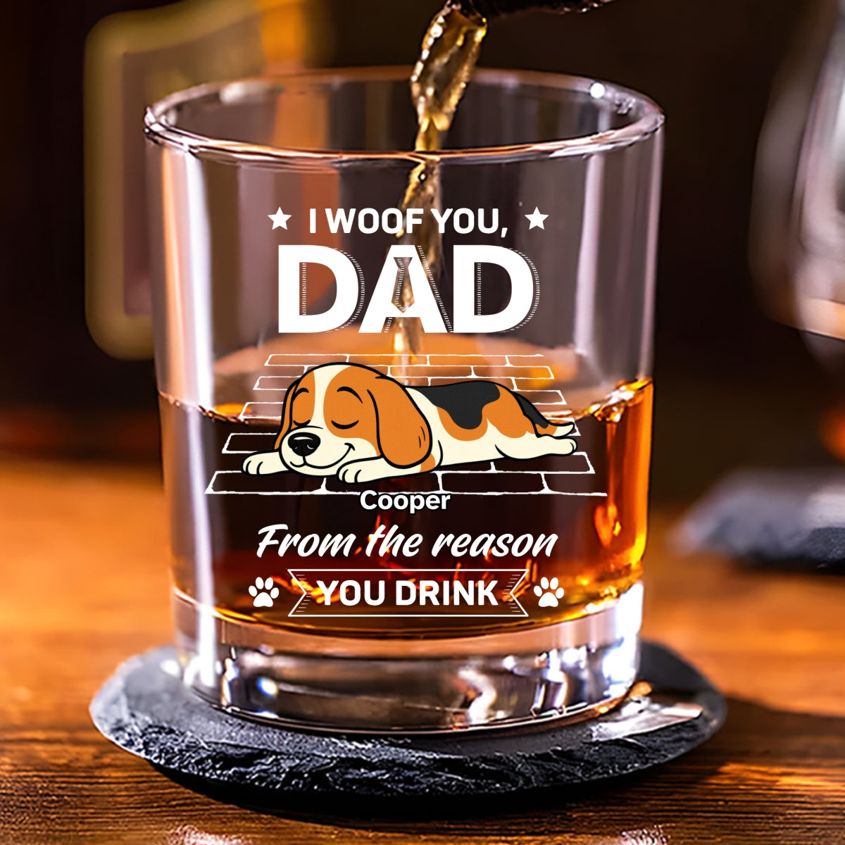 I Know The Reason Why - Personalized Whiskey Glass