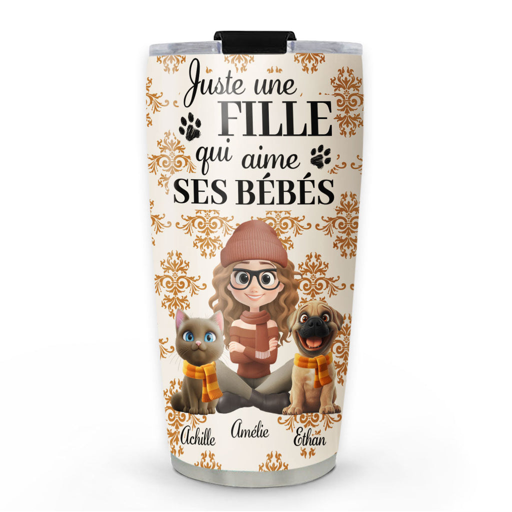 Custom Christmas Birthday Gifts For Pet Mom, Pet Lovers • Gobelet Personnalisé - Animal Citrouille d'Automne