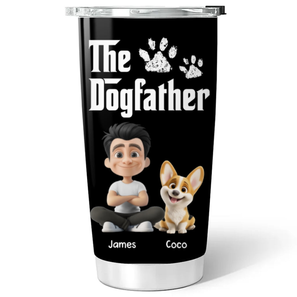 Custom Father's day Birthday Gifts For Dog Dad, Dog Lovers • Cool Dog Father - Personalized Tumbler