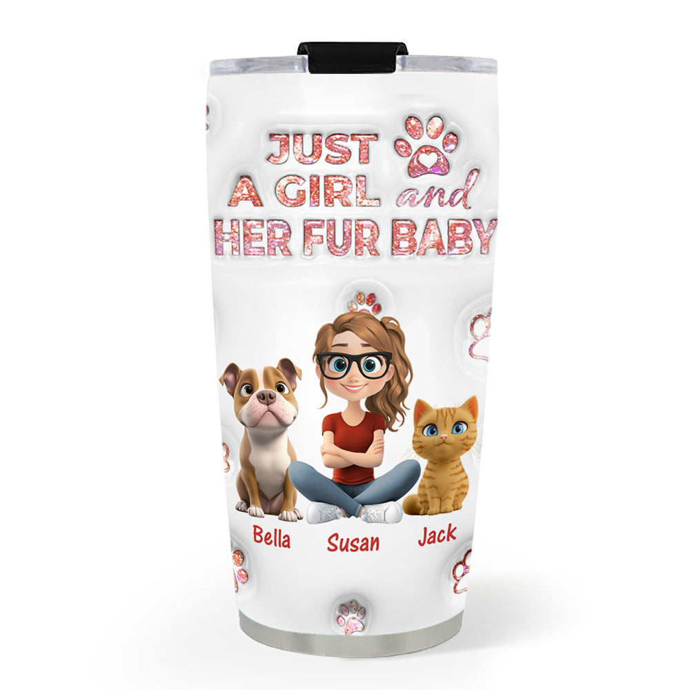 Custom Christmas Birthday Gifts For Pet Mom, Pet Lovers • You All Are The Miracle - Personalized 3D Inflated Effect Tumbler