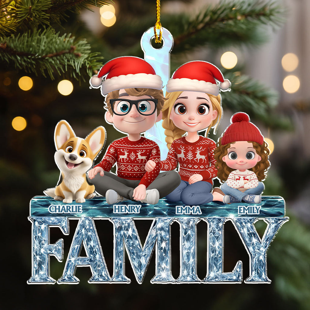 Custom Christmas Decor Home Birthday Gifts For Dog Lovers • A Year To Remember - Personalized Acrylic Ornament