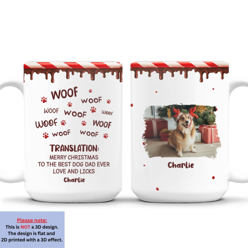 Custom Photo Christmas Birthday Gifts For Dog Lovers • Licks To You Photo - Personalized Coffee Mug