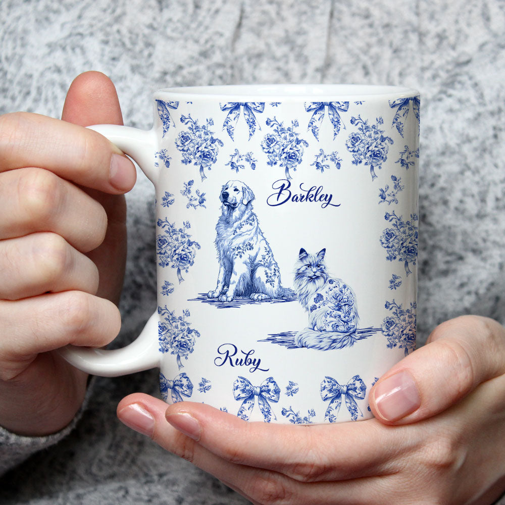 Custom Christmas Birthday Gifts For Dog Mom, Dog Lovers • Fond Of You Pet Ver - Personalized Coffee Mug