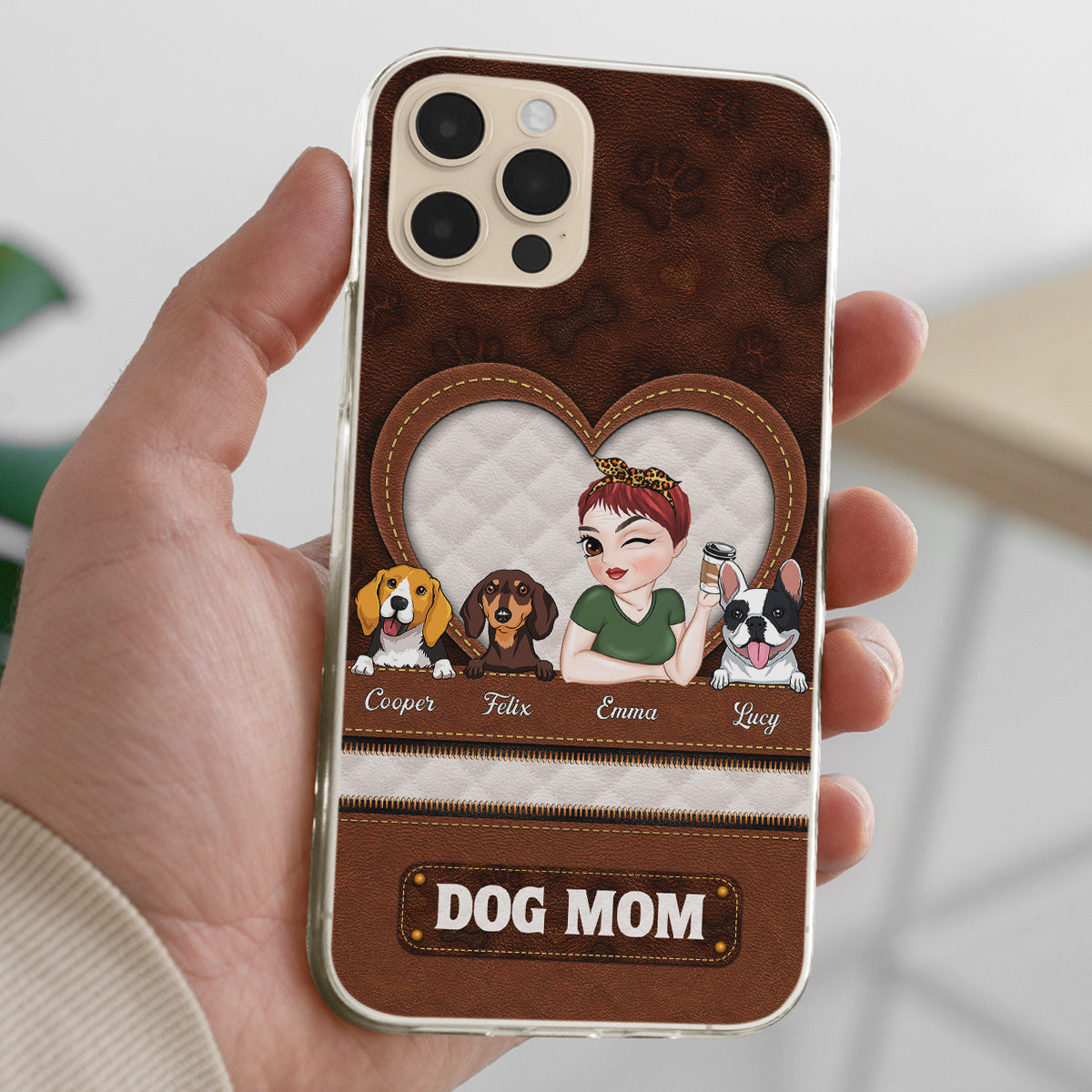 In My Dog Mom Era - Personalized 3D Inflated Effect Phone Case