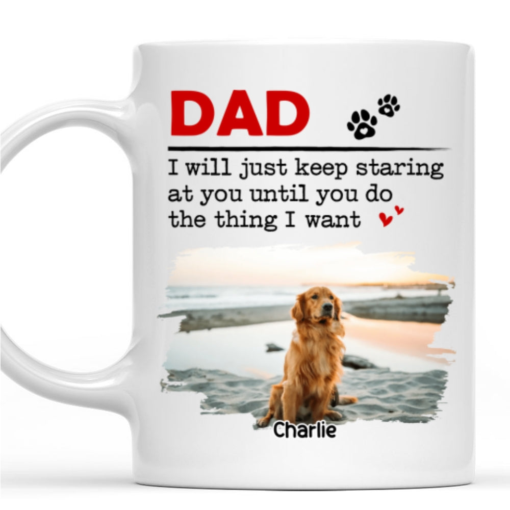 Custom Photo Mother's Father's day Birthday Gifts For Dog Lovers • The Thing I Want Photo - Personalized Coffee Mug