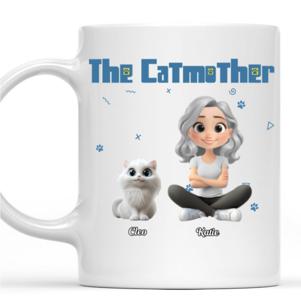 Custom Christmas Birthday Gifts For Cat Mom, Cat Lovers • I Am The Catmother - Personalized Coffee Mug