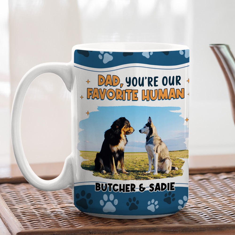 Custom Photo Christmas Birthday Gifts For Dog Lovers • I Love You The Most Photo - Personalized Coffee Mug