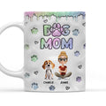 Custom Christmas Birthday Gifts For Dog Mom, Dog Lovers • Lovely Chibi Dog Mom - Personalized 3D Inflated Effect Mug