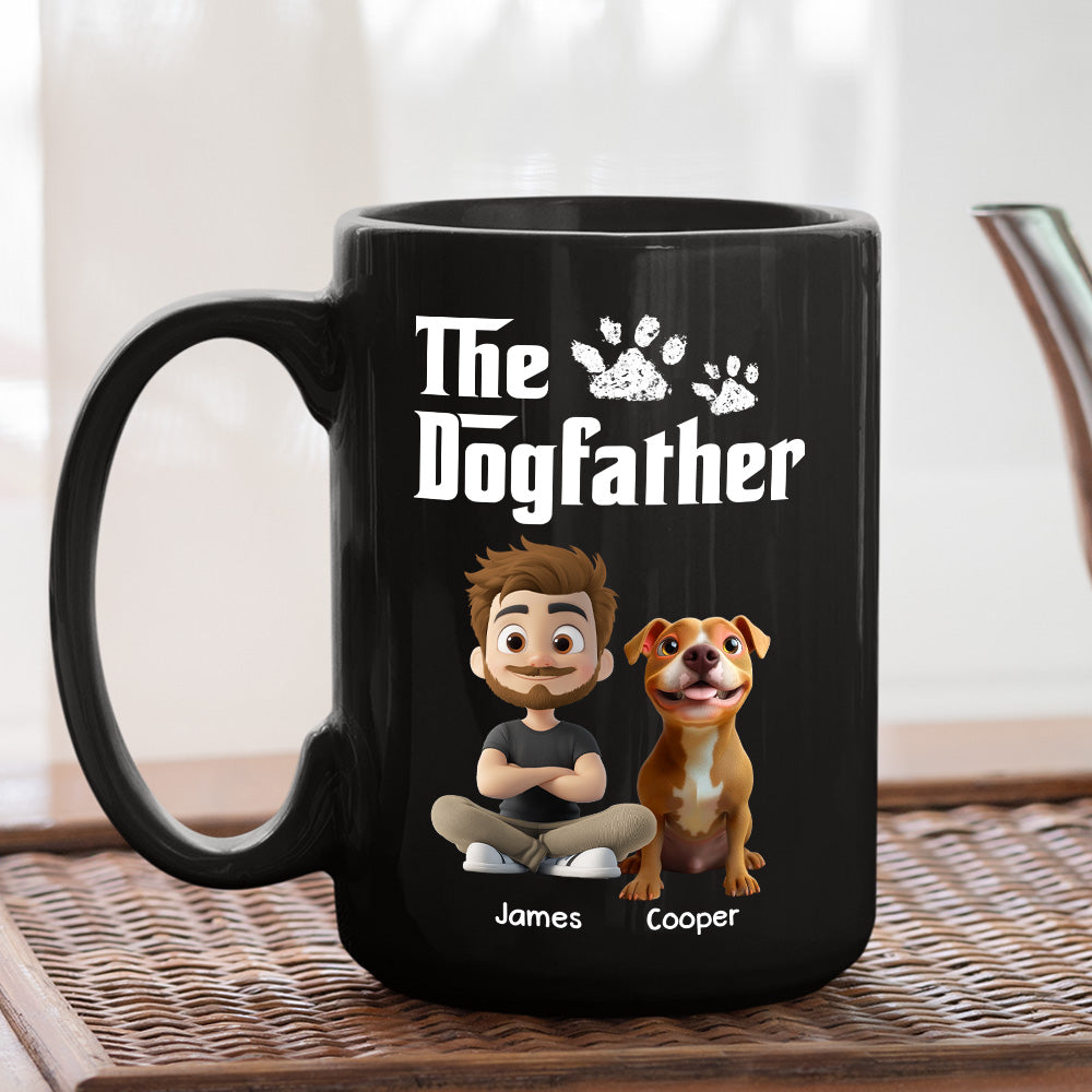 Custom Father's day Birthday Gifts For Dog Dad, Dog Lovers • Cool Dog Father - Personalized Coffee Mug